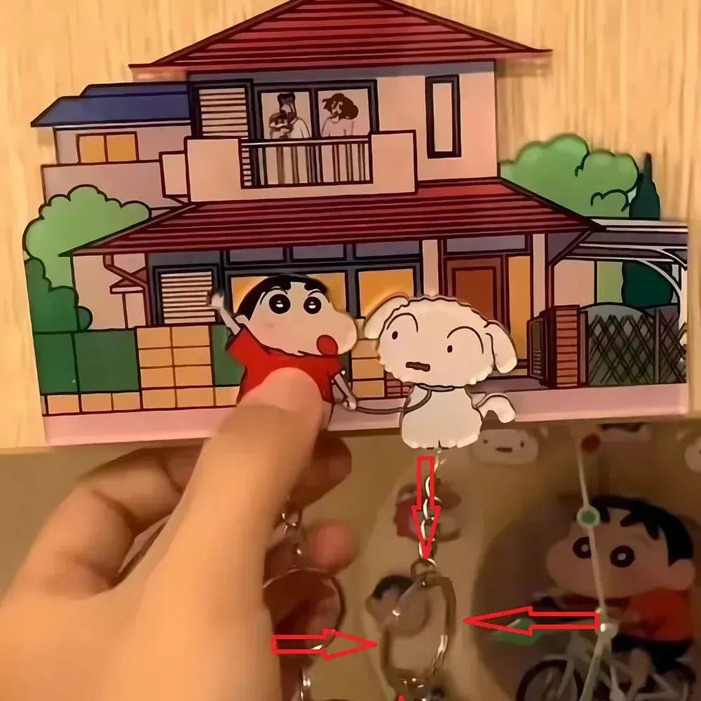 Shinchan House Wall Mount Couple Keychain