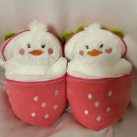 Strawberry Hidden Duck Plushie (35 cm)