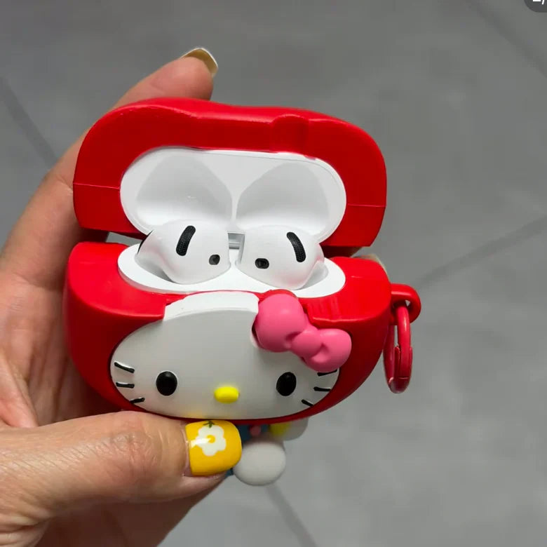 Hello Kitty Apple AirPods Case With Keychain - Bear Hugs