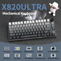 ATTACK SHARK X820Ultra Tri-mode Gasket Mechanical Keyboard - Bear Hugs