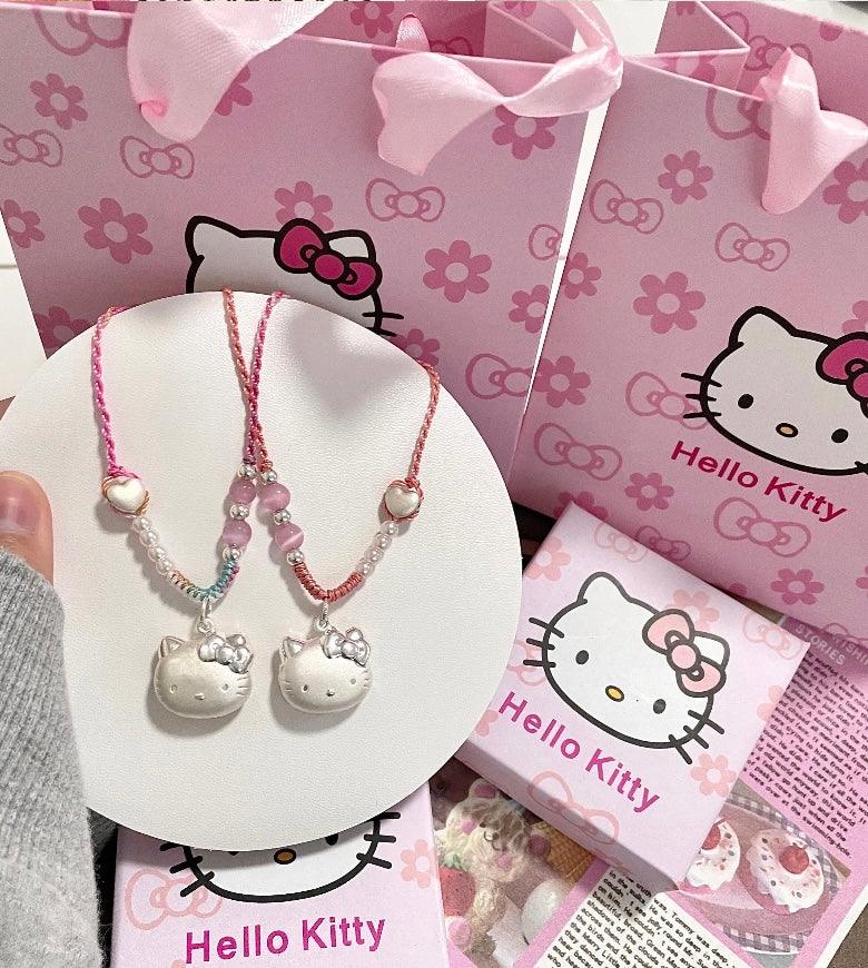 HelloKitty Silver Charmsilver Necklace - Bear Hugs