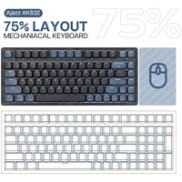 ATTACK SHARK x AJAZZ AK832 Mechanical Keyboard - Bear Hugs