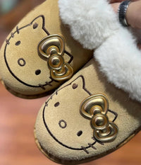 Hello Kitty Luxe Golden Bow Slippers