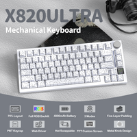 ATTACK SHARK X820Ultra Tri-mode Gasket Mechanical Keyboard - Bear Hugs