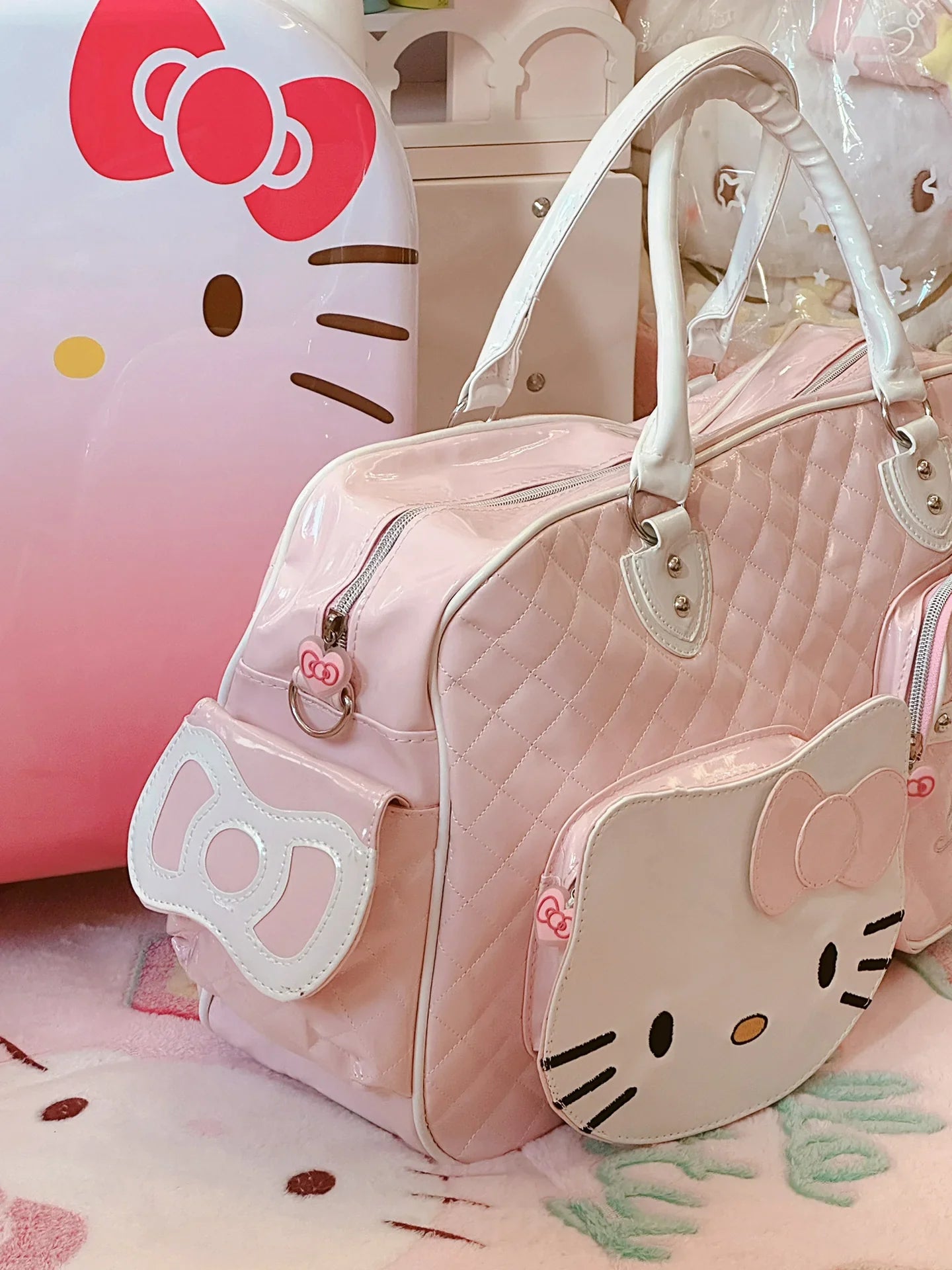 Hello Kitty Luxe Weekender Duffel Bag