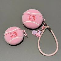Hello Kitty Pink Tennis Ball AirPod Case with Bracelet Charm - Bear Hugs
