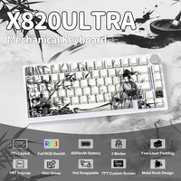 ATTACK SHARK X820Ultra Tri-mode Gasket Mechanical Keyboard - Bear Hugs
