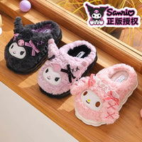 Kuromi & My Melody Fluffy Cloud Slippers