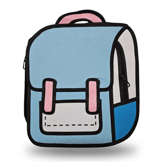 2D Cartoon Drawing Backpack - Bear Hugs