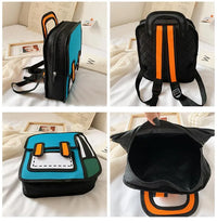 2D Cartoon Drawing Backpack - Bear Hugs