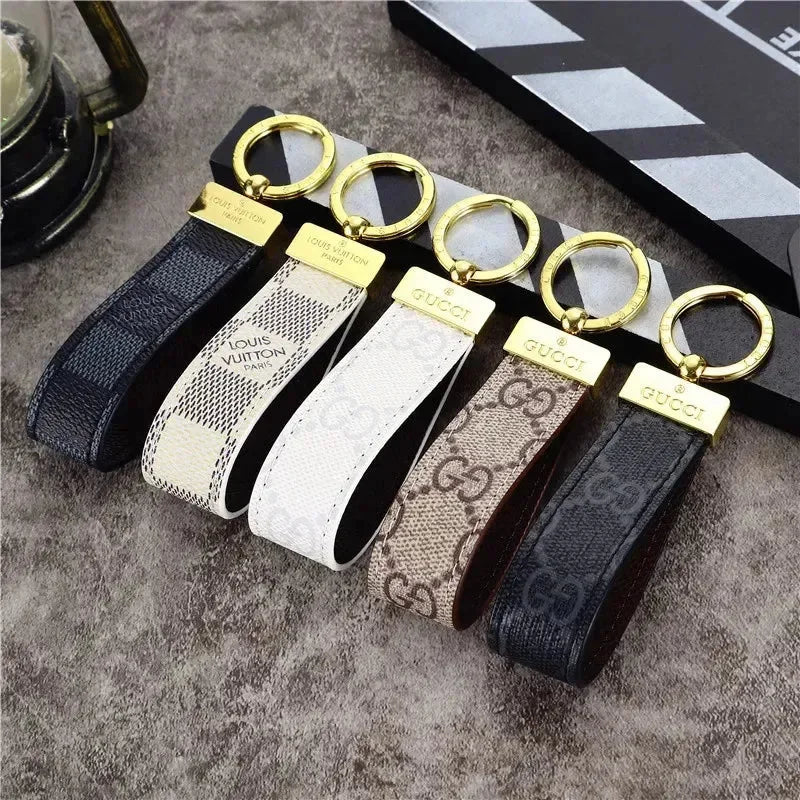 Signature Loop Premium Leather Keychain
