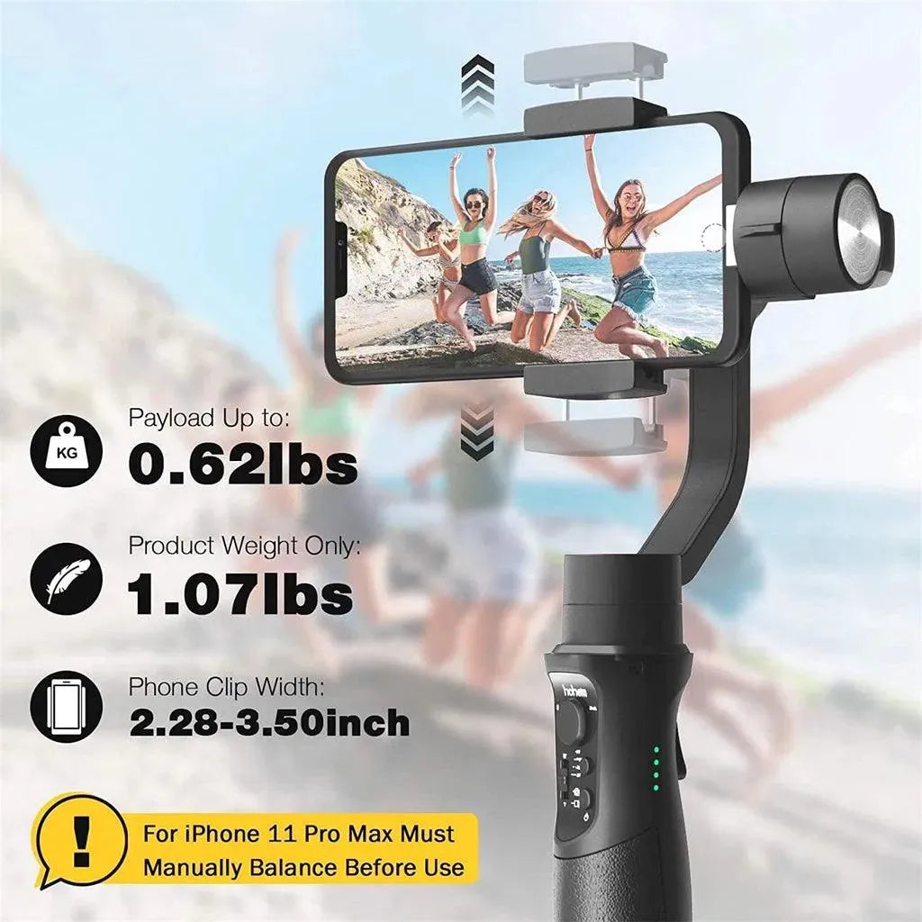 3-Axis Gimbal Smooth Handheld Smartphone Stabiliser - Bear Hugs