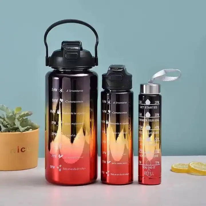 3 in 1 Motivational Gradient Bottle - Bear Hugs