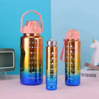 3 in 1 Motivational Gradient Bottle - Bear Hugs