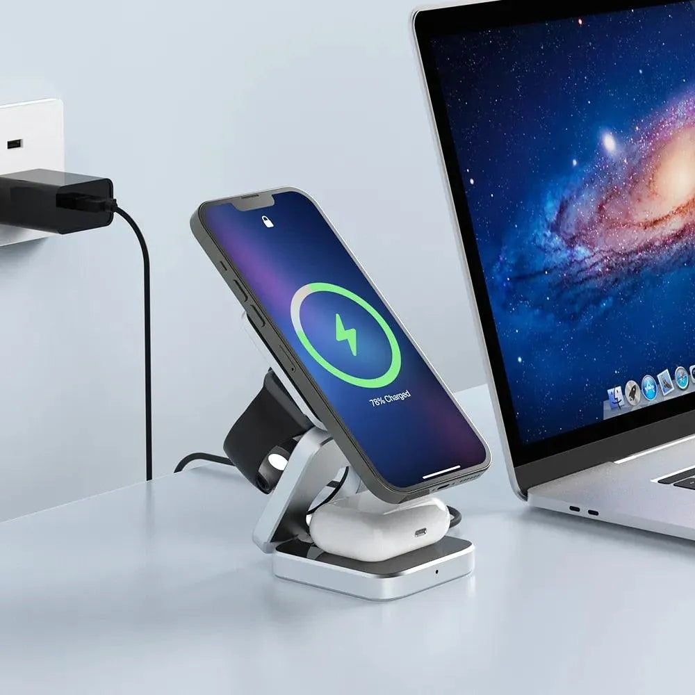 3 in 1 Wireless Charger Stand - Bear Hugs