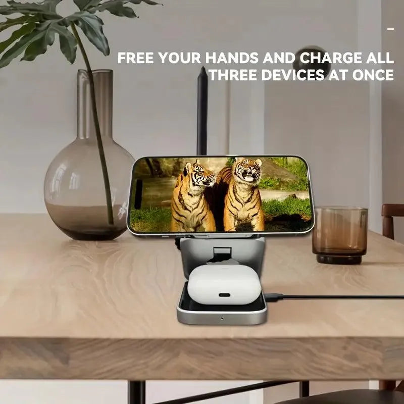 3 in 1 Wireless Charger Stand - Bear Hugs