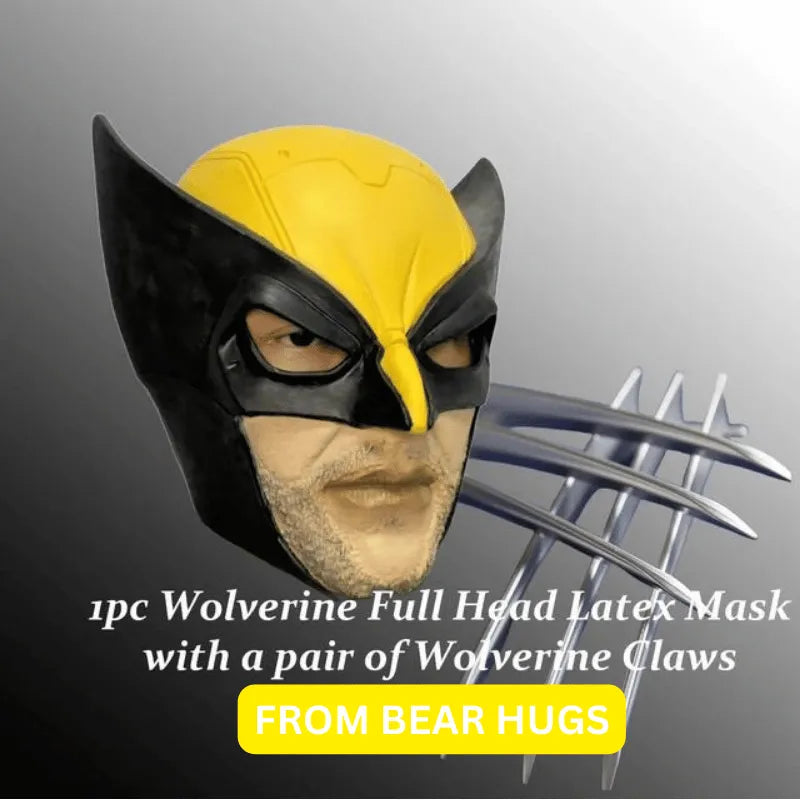 Wolverine Cosplay Face Mask with Claws