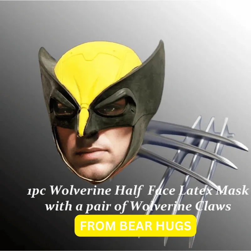 Wolverine Cosplay Face Mask with Claws