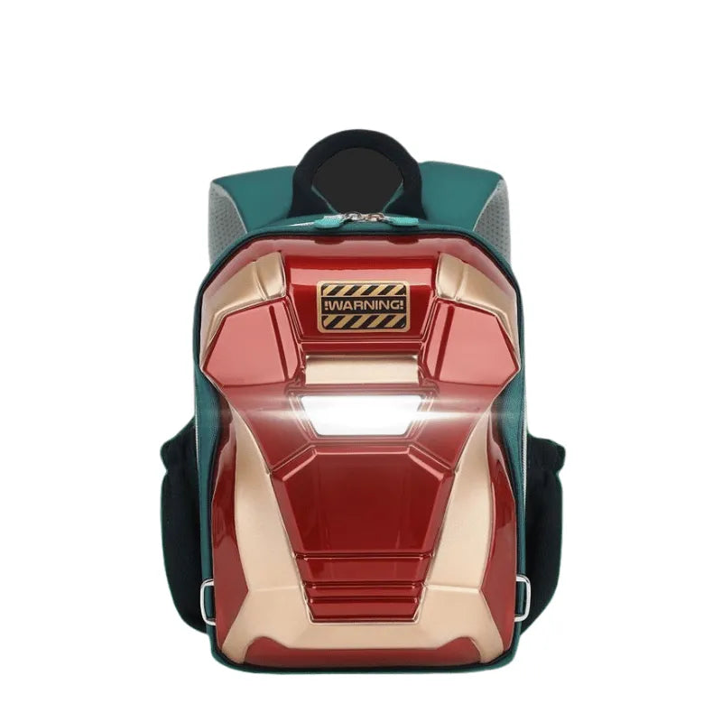 Iron Man 3D Glowing Backpack For Kids and Adults