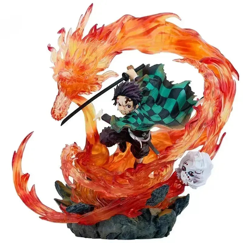 Demon Slayer Tanjiro Kamado Fighting Action Figure (30 cm)