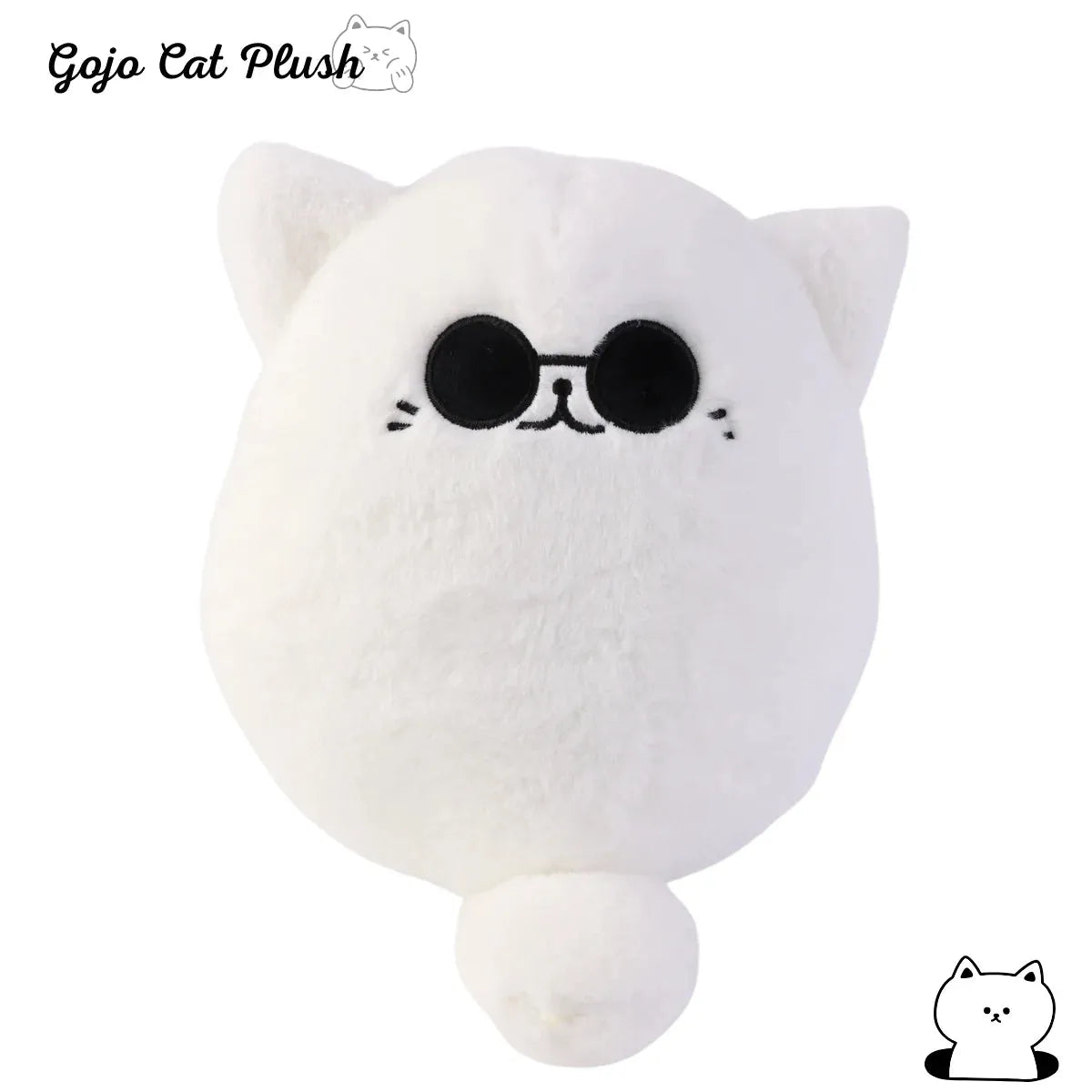 Soft Gojo Cat Plush Pillow (32 cm)