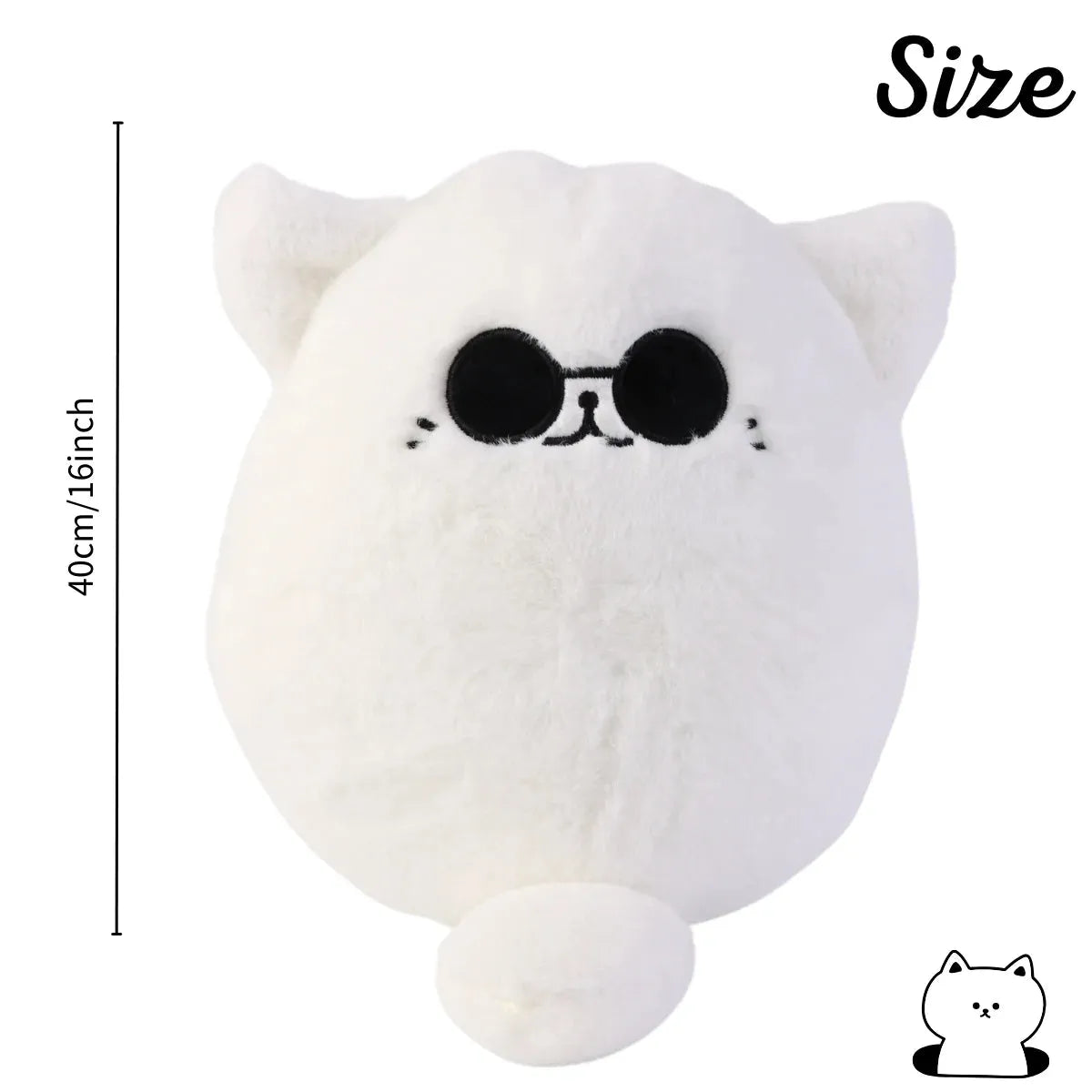 Soft Gojo Cat Plush Pillow (32 cm)