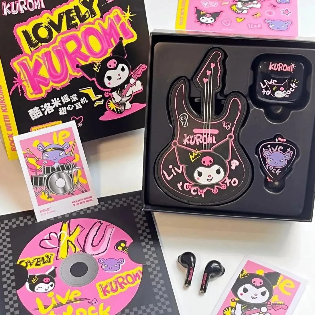 Écouteurs guitare Sanliou Martube x Kuromi 