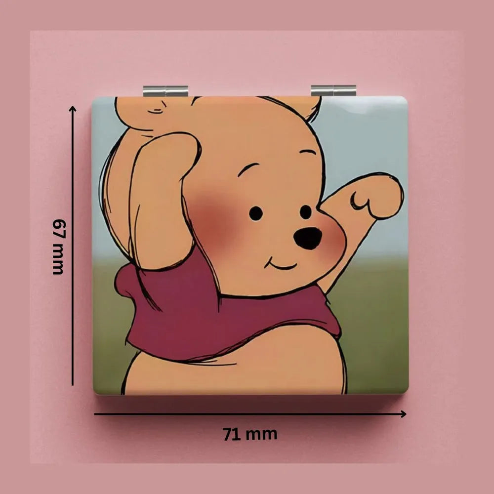 Cute Pooh Pocket Mirror