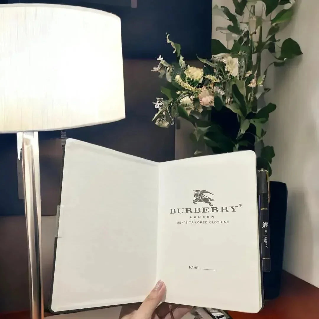 Designer Notebood Set British Luxury Designer Notebook & Pen Set
