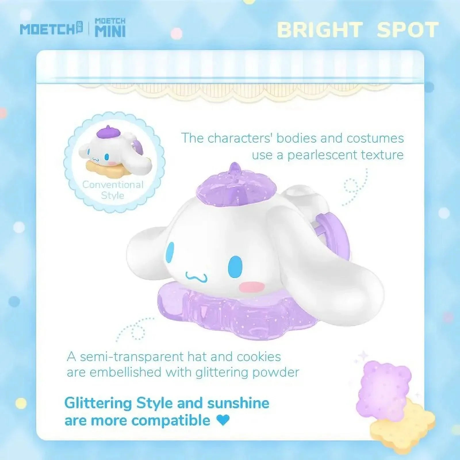 Sanrio Pop Bean Little Cookie Series Blind Bag - Cinnamoroll - Bear Hugs