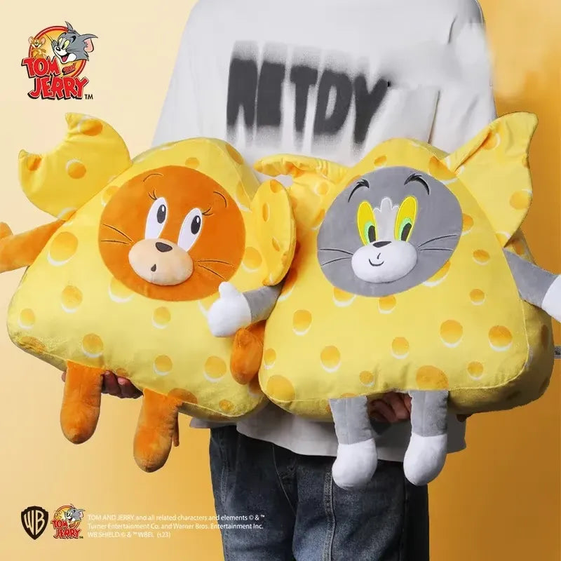 Tom & Jerry Cheese Block Plushies (38 cm)