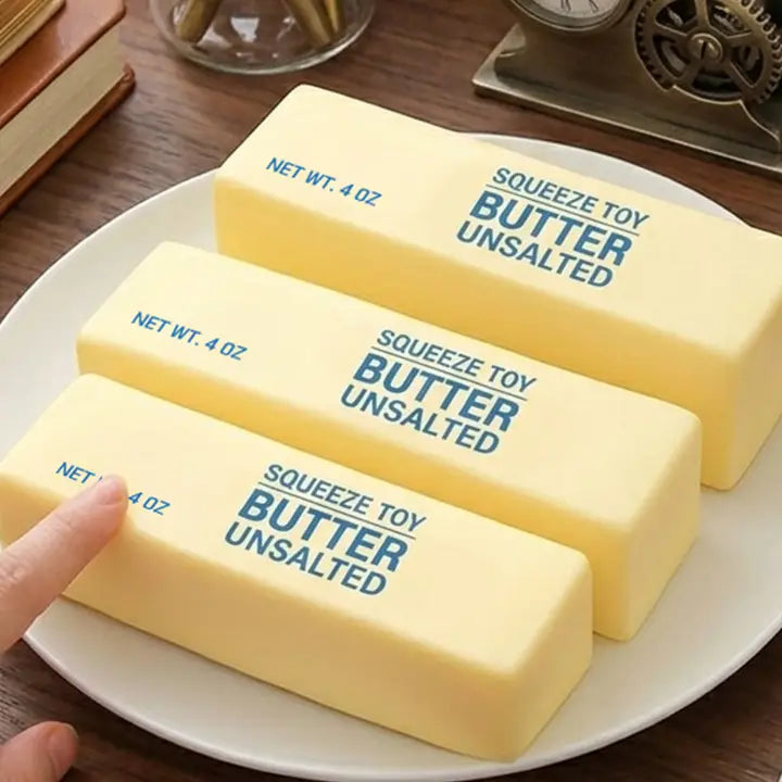 Butter Stress Ball – Soft & Slow-Rebound Squishy Toy - Bear Hugs