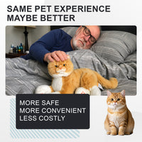 Percy Robot Cat - Interactive Emotional Support Pet Weighted - Bear Hugs