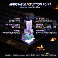 ATTACK SHARK X68 HE Rapid Trigger Keyboard Magnetic Switch - Bear Hugs