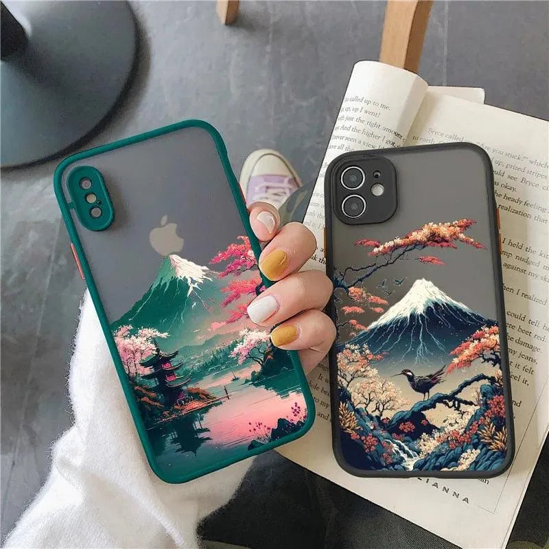 3D Art Japanese Aesthetic Landscape Case (For iPhones) - Bear Hugs