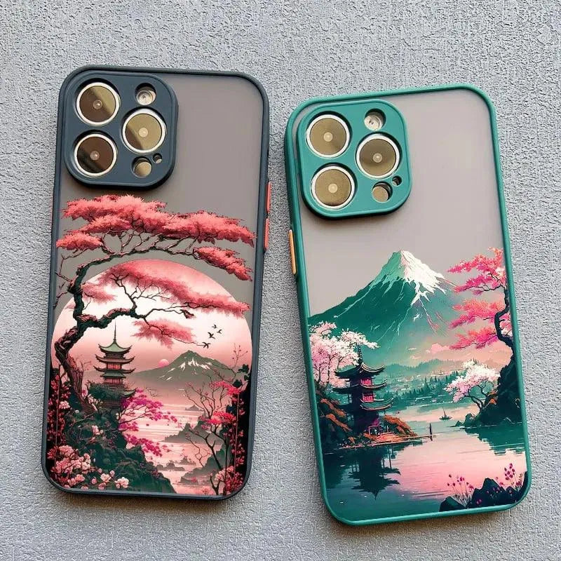 3D Art Japanese Aesthetic Landscape Case (For iPhones) - Bear Hugs