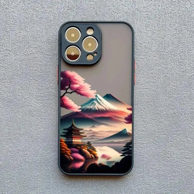 3D Art Japanese Aesthetic Landscape Case (For iPhones) - Bear Hugs