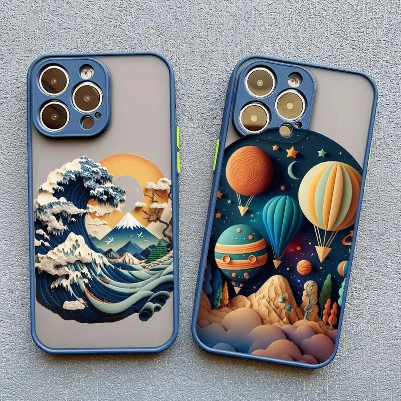 3D Beautiful Landscape Art Case (For iPhones) - Bear Hugs