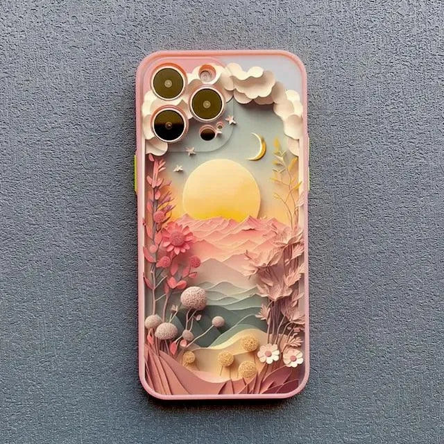 3D Beautiful Landscape Art Case (For iPhones) - Bear Hugs