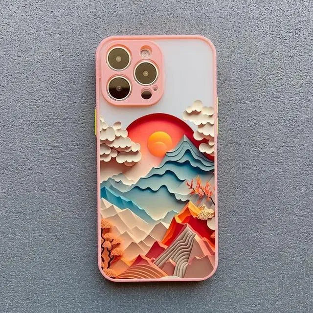 3D Beautiful Landscape Art Case (For iPhones) - Bear Hugs