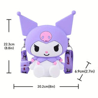 3D Cartoon Mini Crossbody Bag - Bear Hugs