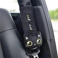 3D Cat & Dog Headrest Cushions with Seatbelt Covers - Bear Hugs