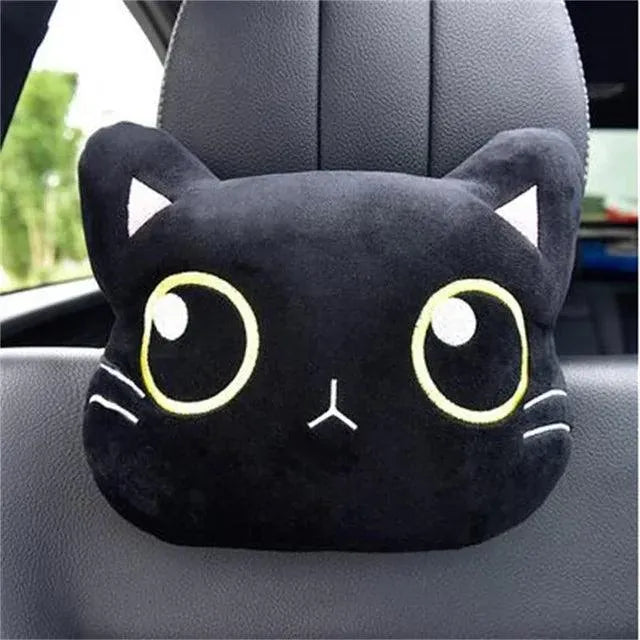 3D Cat & Dog Headrest Cushions with Seatbelt Covers - Bear Hugs