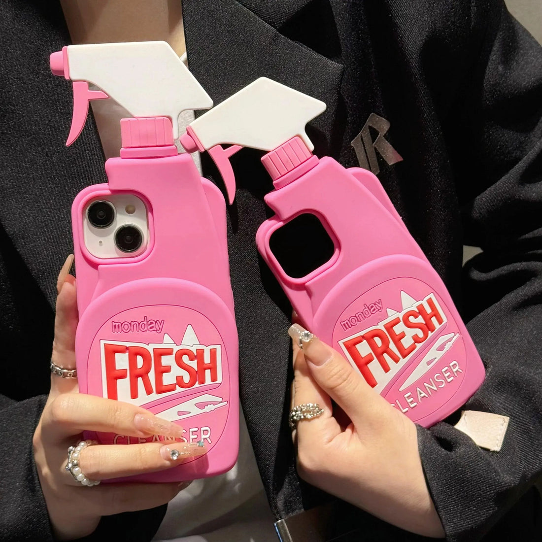 3D Cleaning Spray Phone Case (For iPhones) - Bear Hugs