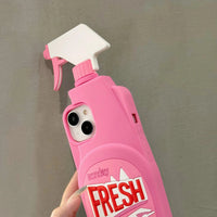 3D Cleaning Spray Phone Case (For iPhones) - Bear Hugs