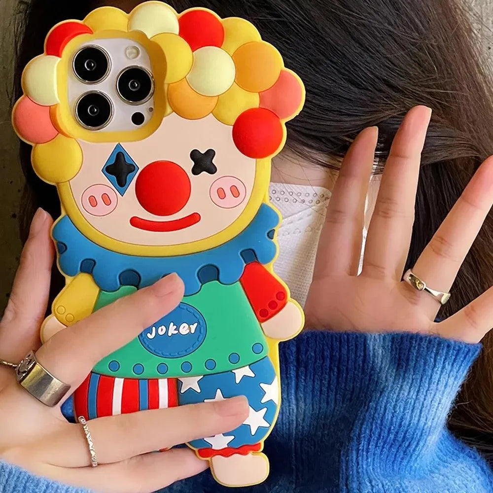 3D Clown Phone Case (For iPhones) - Bear Hugs