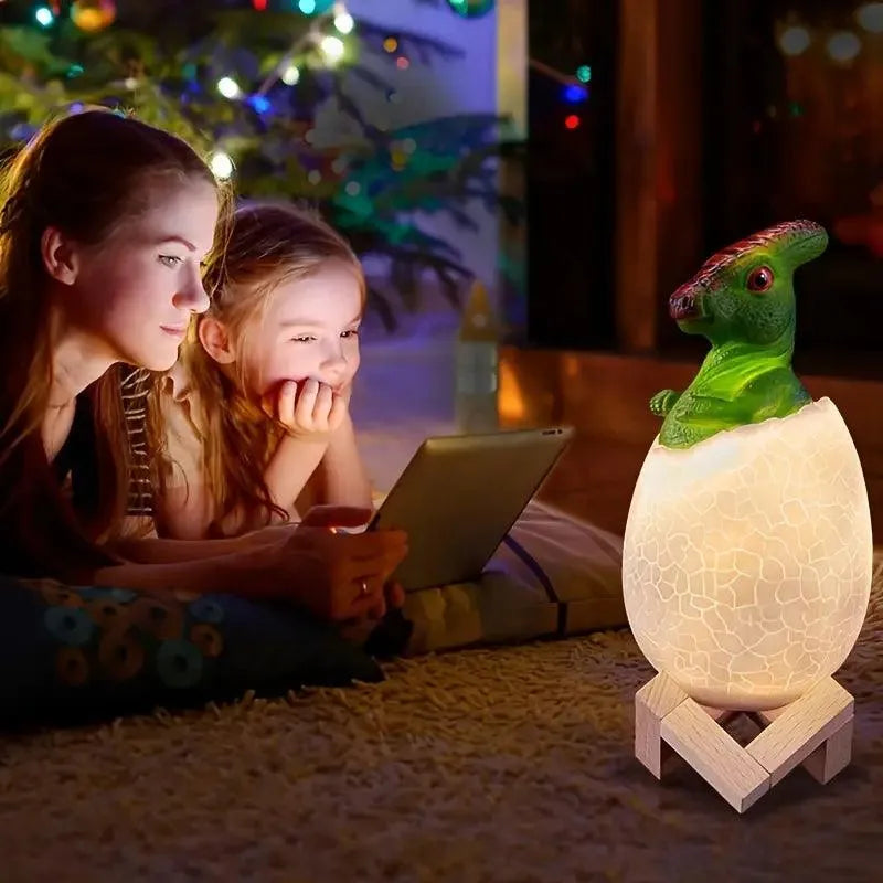 3D Colour Changing Dino Night Lamp - Bear Hugs