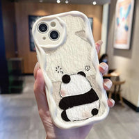 3D Cute Couple Panda Phone Case (For Samsung) - Bear Hugs