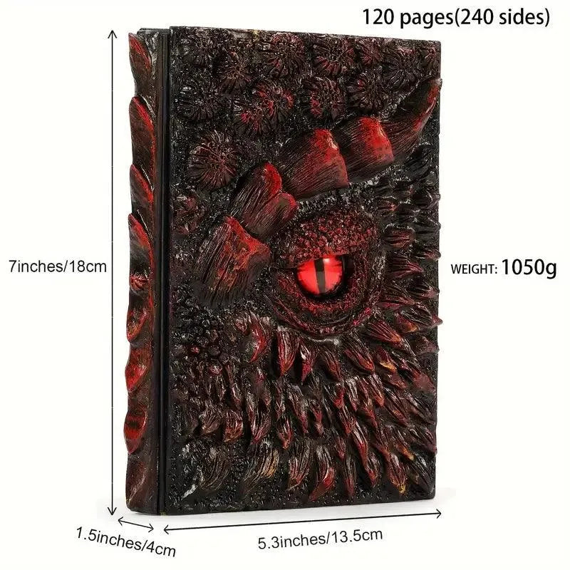 3D Dragon Eye Embossed Journal - Bear Hugs