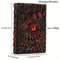 3D Dragon Eye Embossed Journal - Bear Hugs